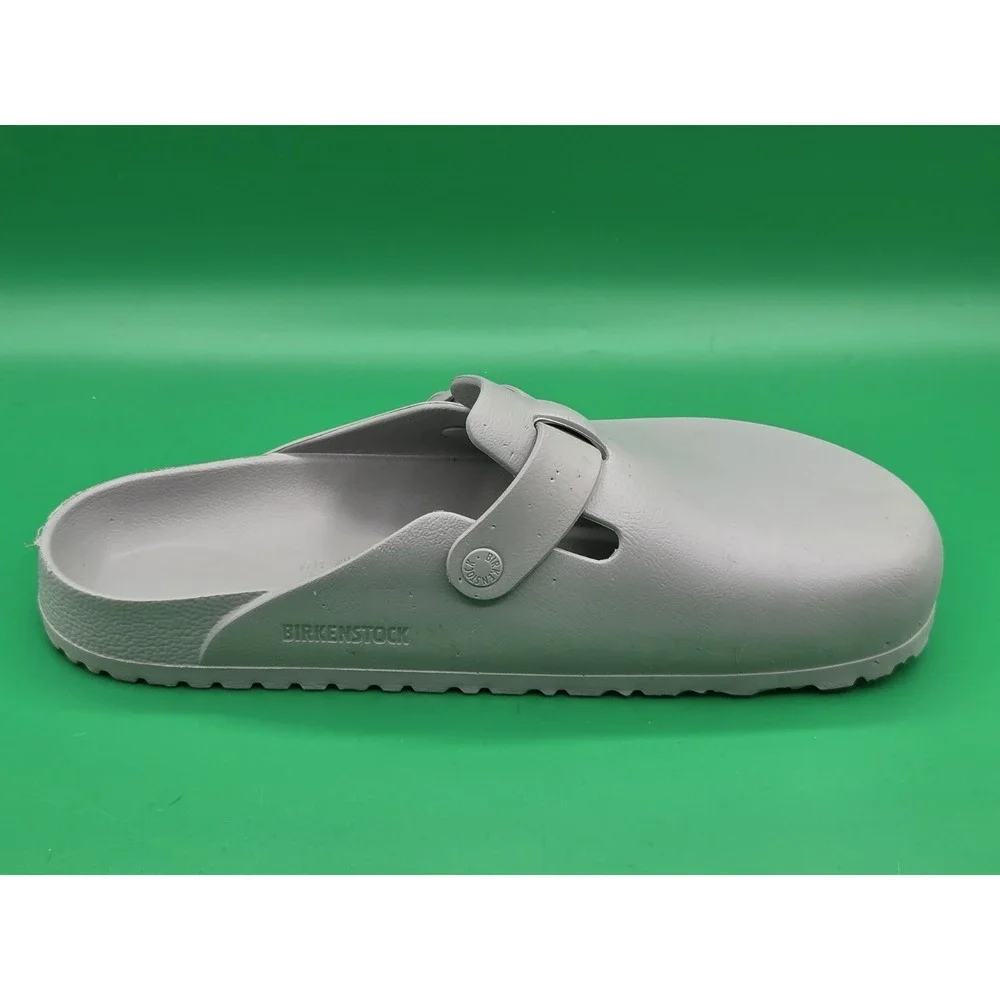 Birkenstock Boston EVA Essentials Mens Clog Size 45 US 12 Stone Cain Gray